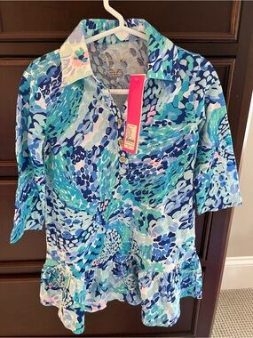 Lilly Pulitzer Amelia wave polo dress